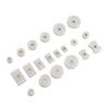 20pcs Watch Case Press Die Kit Watch Case Back Nylon Fitting Dies Set Professional Watch Repair Tool for Watchmakers