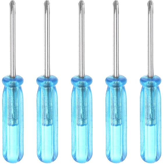 uxcell Mini Phillips Screwdriver, 1.6mm Cross Head 45mm Length for Small Appliances Repair, 5 Pcs
