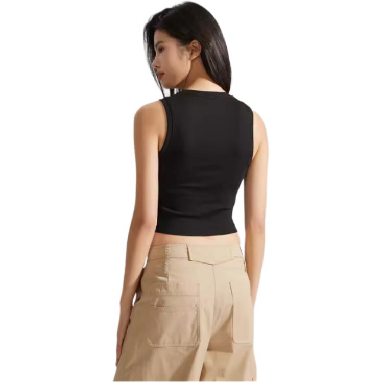 Calvin Klein Kot Pantolon Minimalist Logolu Baskılı Ribanalı Esnek Atlet Kadın Üstleri Uzay Siyahı ZW02476