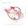 Fashion Oil Drop Alloy Trumpet Flower Pearl Brooch Female Anti-glare Pin Accessories Exquisite Hypoallergenic Luxury Enamel Brooch Long-Lasting Color