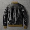 MA1 Flight Suit Cowhide Jacket Genuine Cow Leather Jacket For Men Bomber Coat Spring Autumn