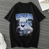 Anime Hunter X Hunter Killua Zoldyck Damen Casual Mode Harajuku Kurzarm Rundhals Übergröße Baumwolle Unisex T-Shirt1
