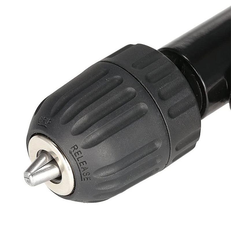 90 Degree Right Angle Electric Drill Corner Tool Aluminum Alloy Turning Tool Iron Chuck Adapter Narrow Space Drilling 0.8-10mm