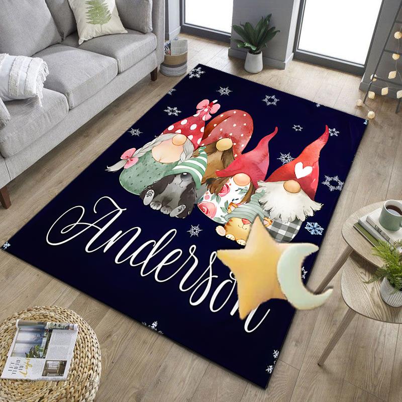 Christmas Vintage Truck Office Rug Chair Mat, Game Carpet, Suitable for Front Door, Bedroom, Living Room, Desk, Holiday Gift