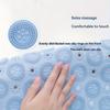 Round Shower Mat, Pvc, Non-Slip & Waterproof, Massage & Safety Features For Bathroom, Ideal For Home Use - Odorless