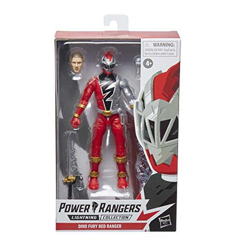 Power Rangers Lightning Collection Dino Fury Red Ranger 6-inch Premium Collectible Action Figure Toy