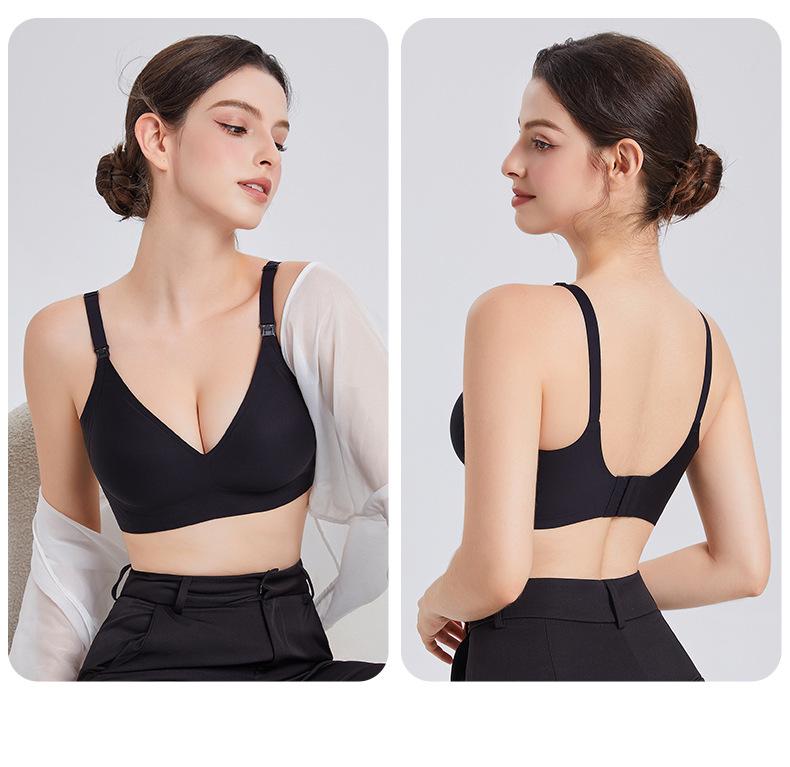 Seamless Soft Support Nursing Bra - Anti-Sag, Fixed Cup, Uplift Maternity Bra