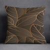 Moderne Luxe Zwart Goud Geometrische Lijn Kussensloop Perzik Huid Vierkante Sierkussenhoes Voor Bank Woonkamer Huisdecoratie 40X40