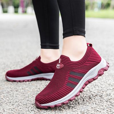 2025 Sommer atmungsaktives Mesh Mutterschuhe rutschfest weichsohlig Laufschuhe Damen leichte Sportschuhe Seniorenschuhe