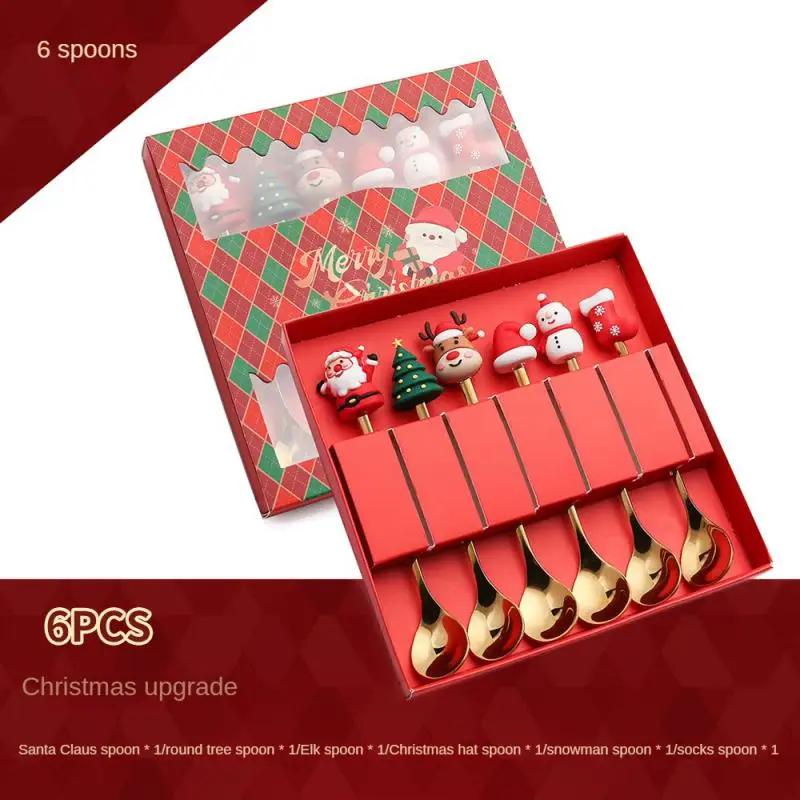 Spoon Fork Christmas Gift Tableware Durable Cute And Festive Design The Perfect Christmas Gift For Kids Coffee Spoon Elegant