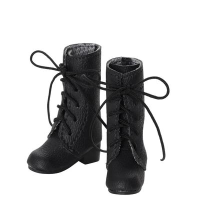 AZONE INTERNATIONAL Plain Short Boots II Black Doll Outfit 1/6 Lace-up