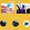 Motorcycle Car LED Multi-Color Wind-Driven Rotating Airplane Light, Fit for Auto Bike Bicycle Decor Night Riding Accessories