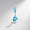 Elegant Gem Navel Piercing Copper Shiny Body Jewelry Fashion Crystal Ball Belly Button Rings  Men