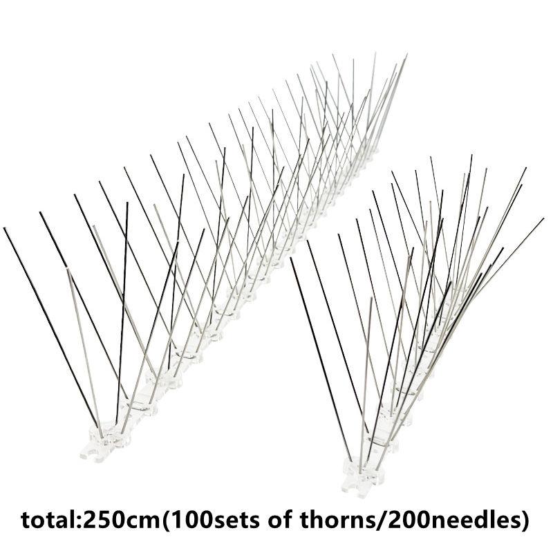 1-10Pcs Pigeon Spikes Stainless Steel Bird Spike Bird Deterrent Wire Spikes Keep Birds Away Proof Nails for Fence Roof Blacony