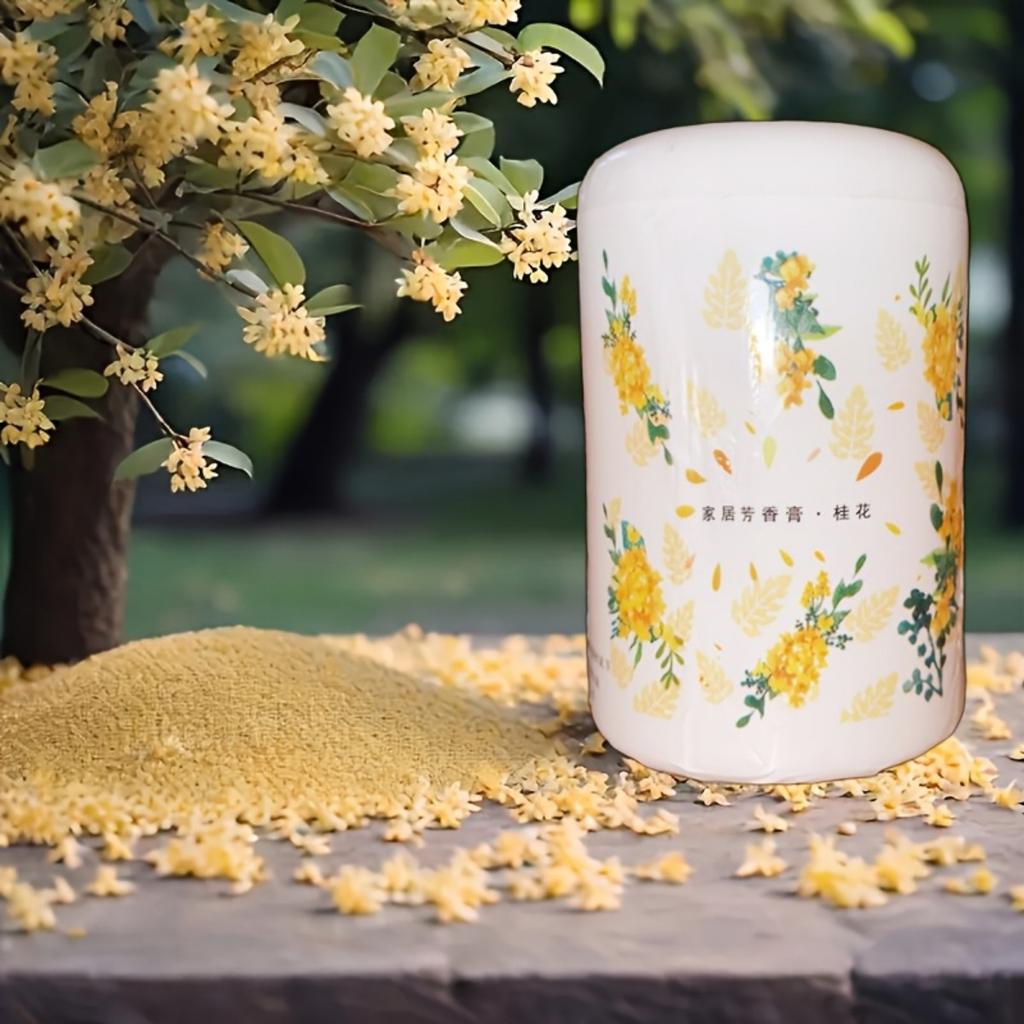 

Твердые парфюмированные освежители воздуха - 6 ароматов Подходят для автомобилей, домов, кухонь, спален и ванных комнат - Декорированные сферические контейнеры с крышками Osmanthus fragrance