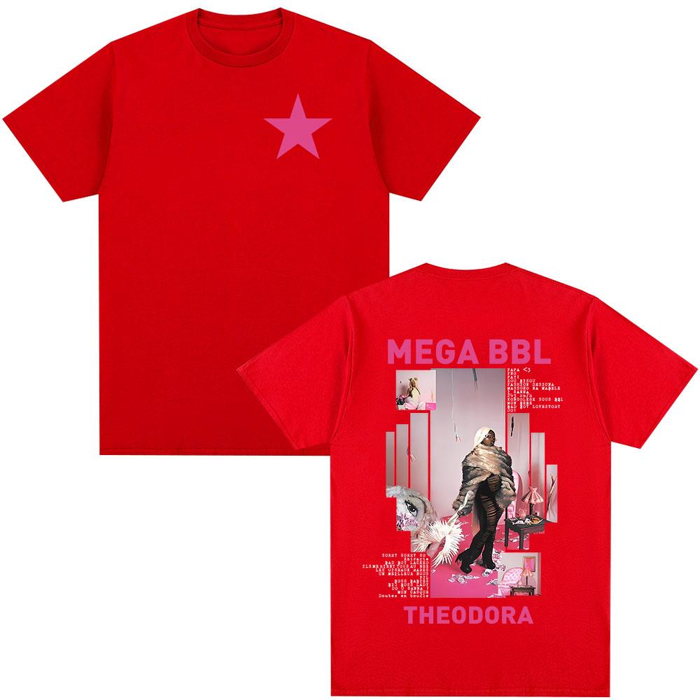 Rapper Theodora Mega Bbl Album T-Shirt für Männer und Frauen HipHop T-Shirt 202526 Sommer Reine Baumwolle 100 Bedrucktes T-Shirt
