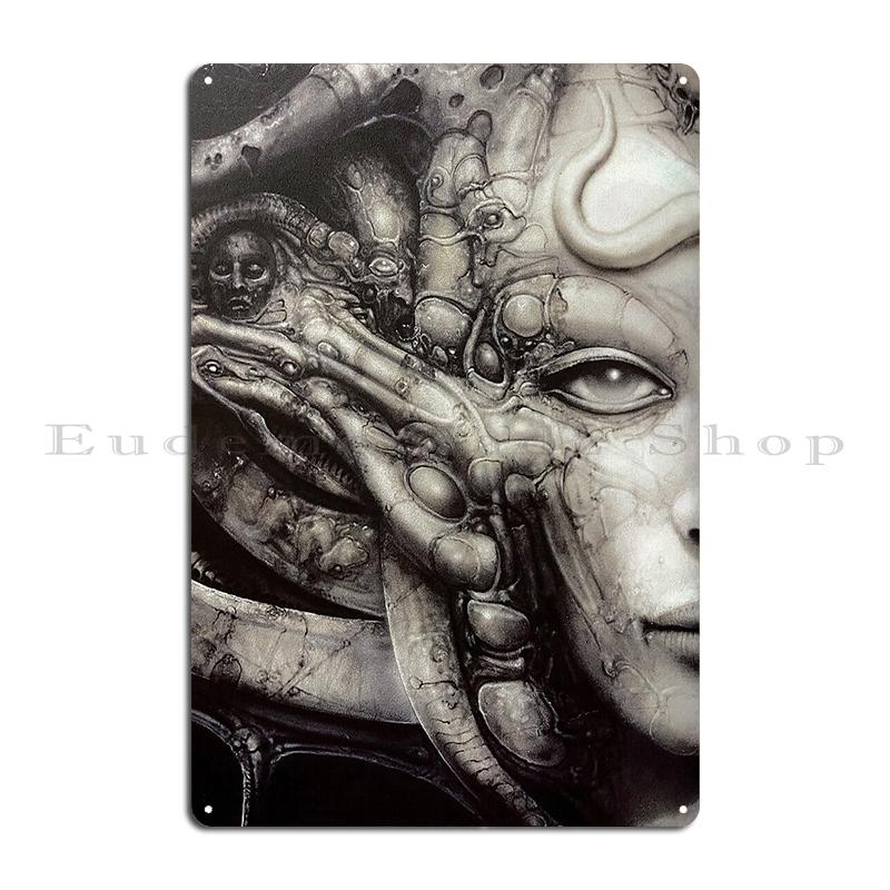 Hr Giger Li Painting Metal Plaque Party Printing Club Custom Create Tin Sign Poster