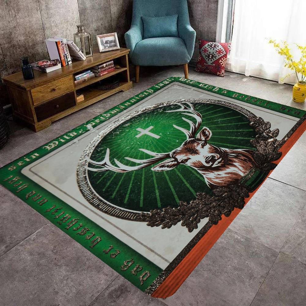 J-Jägermeister Fußmatte Rechteckig Anti-Rutsch Zuhause Weich Badezimmermatte Eingangstür Innen Außen Matte Hotel Dekorationsmatte