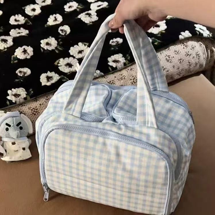 Durable Waterproof Double-Opening Makeup Bag - Large Capacity, Portable & High-Value for Travel