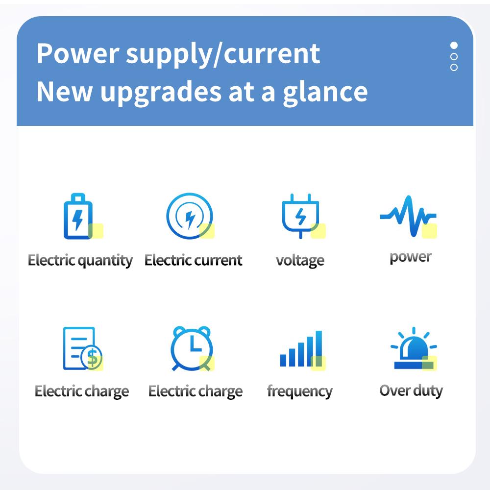 AC Energy Meter Digital Wattmeter Power Meter Electric Consumption Voltage Current Kwh Socket Analyzer Overload Protection