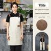 Winter 2025 Oil-Proof PU Leather Catering Apron with Logo Print - Waterproof & Work-Ready
