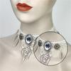 Collar Necklace with Lace  and Gears Household Decoration for Wedding Birthday Party Decoration Accessory