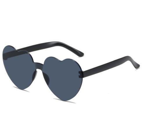 Heart Shaped Sunglasses Lightweight Frame UV Protection Fun Novelty Eyewear for Outdoor Activities and Photography Accessories