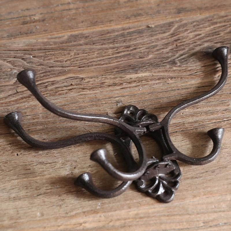 Practical Wall Mounted 3 Hook Hanger For Clothes Storage Clothing Key Coat Organizer For Entryway Closet Or Offices