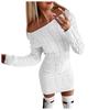 Women's Mid-Autumn and Winter Women's Long Twisted Sweater Dresses