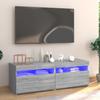 Vidaxl Szafka Pod Tv Z Led, Szary Dąb Sonoma, 120X35X40 Cm