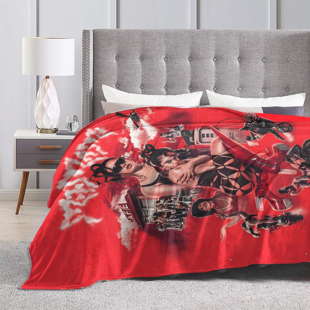Rosalia Lux  Blanket  Airplane Travel Flannel Throw Blanket For Couch Bed Super Soft Custom Quality Bedspread Gift