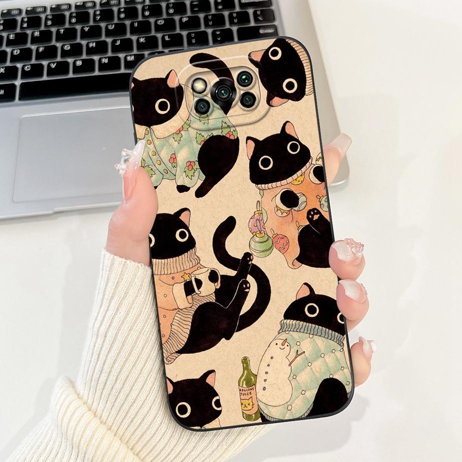 For Xiaomi Poco X3 NFC Case PocoX3 Pro Cute Funny Cartoon Cover Soft Silicone Case For Xiaomi Poco X3 Pro PocoX3 NFC Shell Coque
