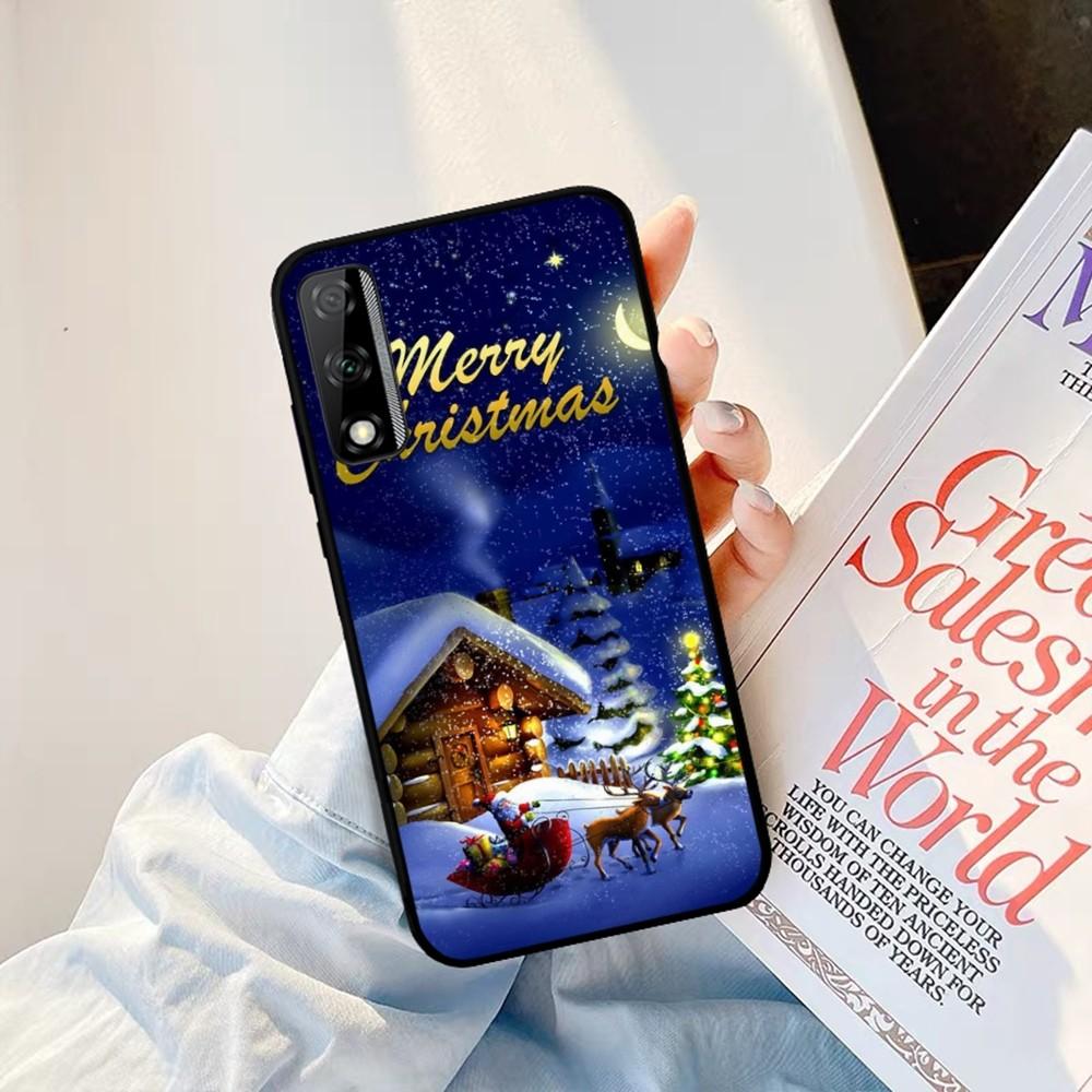 Merry Christmas Phone Case For Redmi 8 9 10 PocoX3 Pro For Samsung Note 10 20 For Huawei Mate 20 30 40 50 Lite