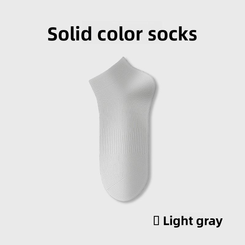 Male Spring and Autumn Pure Cotton Sports 10A Antibacterial Deodorant Sweat Absorbing Short Tube Socks