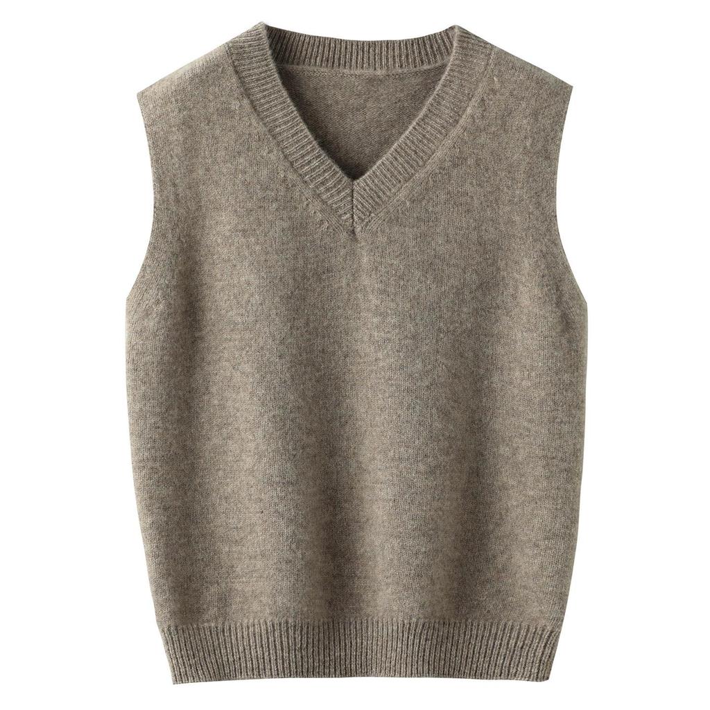 New Kids' 100% Wool V-Neck Sleeveless Sweater