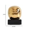 Gold-plated Ceramic Gold Face Ornaments Creative Home Furnishings Simple Living Room Office Desktop Ornaments Ceramic Crafts