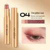 YZS Radiant Three-Color Eyeshadow Stick: Pearlescent Glitter Gradient Pencil for Contour & Highlight.
