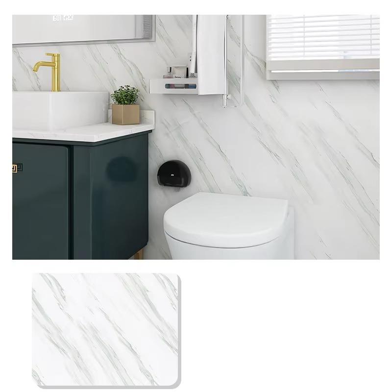 Sticker 1PCS Marbled Wallpaper Self-adhesive Thickened Waterproof Tile Wall Sticker Cabinet Cooktop Desktop Oil-proof