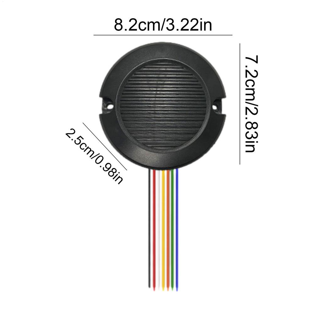 

12V 7-Channel Push Button Sound Module Voice Playback Module Board Adjustable Volume Sound Module With Built-in 2W Speaker чорний