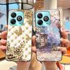 Phone Case For ZTE Blade A75 4G Jelly Soft Black Cover New Stylish Pattern Sunflower Little Girl Casing ZTE Blade A75 4G Casing