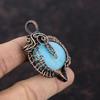 Hemimorphite Pendant Copper Wire Wrapped Pendant Hemimorphite Copper Jewelry Handmade Pendant Wire Wrapped Gemstone Jewelry Anniversary Gift