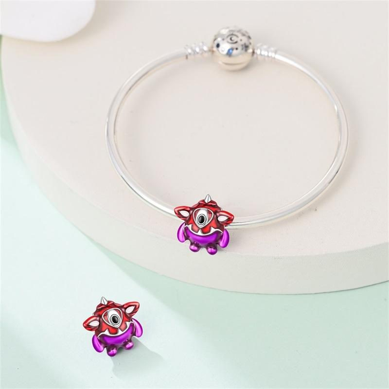 Original Charms Copper Red Cute Pet Beads Fit Bracelet Women Jewelry Making Diy Gift
