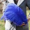 1 pz Piuma di Struzzo Elegante Bianca Soffice per Festa di Matrimonio Stanza di Casa Decorazioni Fai da Te 45-50 cm