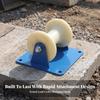 Cable Pulley with Mounting Plate Sturdy Wire Rope Guide Effortless