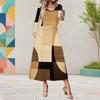 Women Plus Size V Neck Long Sleeve Purple Black Butterfly Printed Midi Dress With Pockets