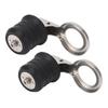 2PCS Boat Plug Snap Handle Stainless Steel Boat Drain Twist Plug Marine Rubber Plug Accessories for Ships Yachts 1‑1 4