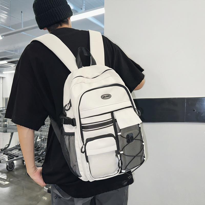 Schoolbag men's ins tide Korean version of Harajuku trend tooling couple backpack, new large-capacity lightweight computer backpack