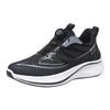 Running sports shoes men's summer new rotating button shoes 2025 running shoes breathable casual mesh trendy men's shoes