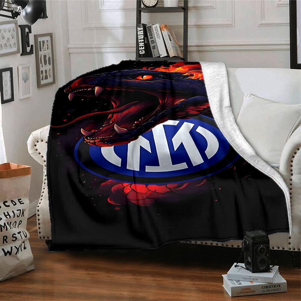 Inter Milan Emblem Blankets Flannel Printed Breathable Warm Throw Blanket for Home Office Bedspreads 0708a91