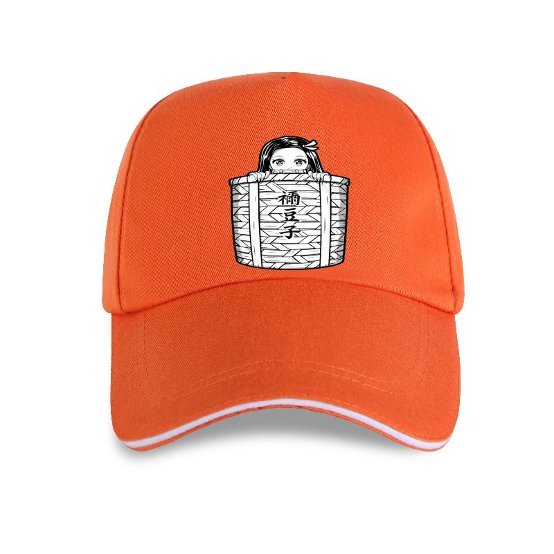 

Новая кепка Kawaii Nezuko In The Basket, унисекс, хлопковая кепка Kitsune No Yaiba Demon Slayer O-, бейсболка в подарок